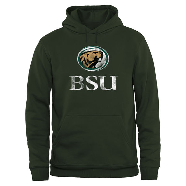 Men NCAA Bemidji State Beavers Big Tall Classic Primary Pullover Hoodie Green